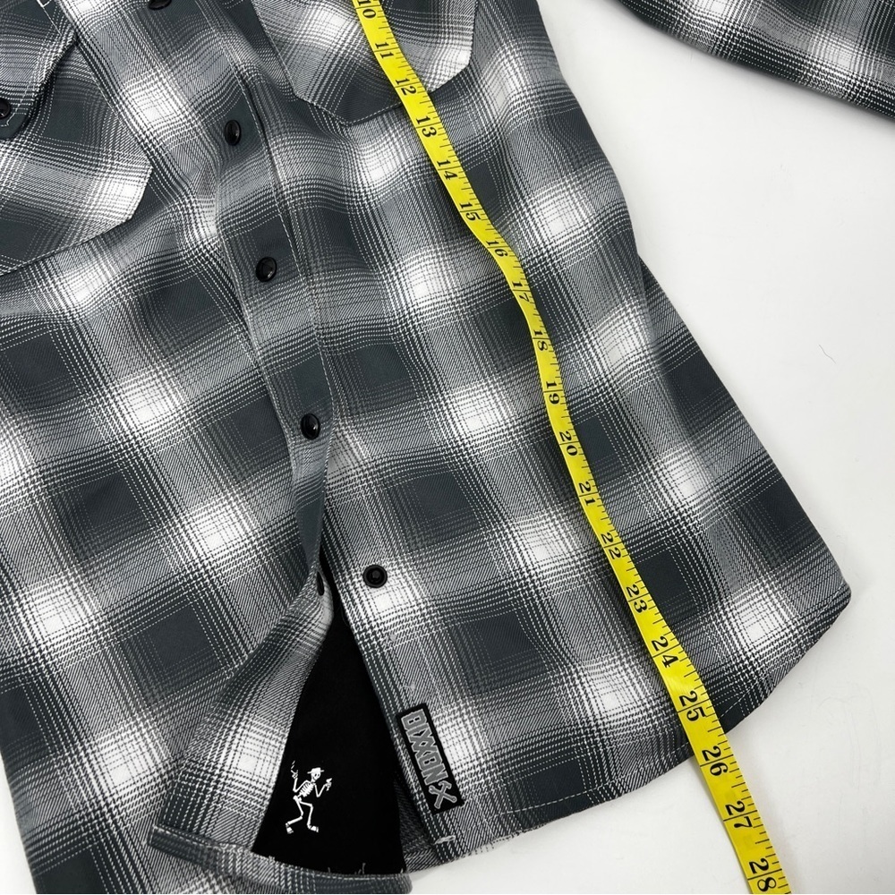 DIXXON MLM Social Distortion Collaboration Flannel Button Down Shirt NWOT SM - Picture 16 of 16